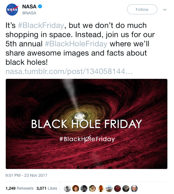 Black Friday NASA