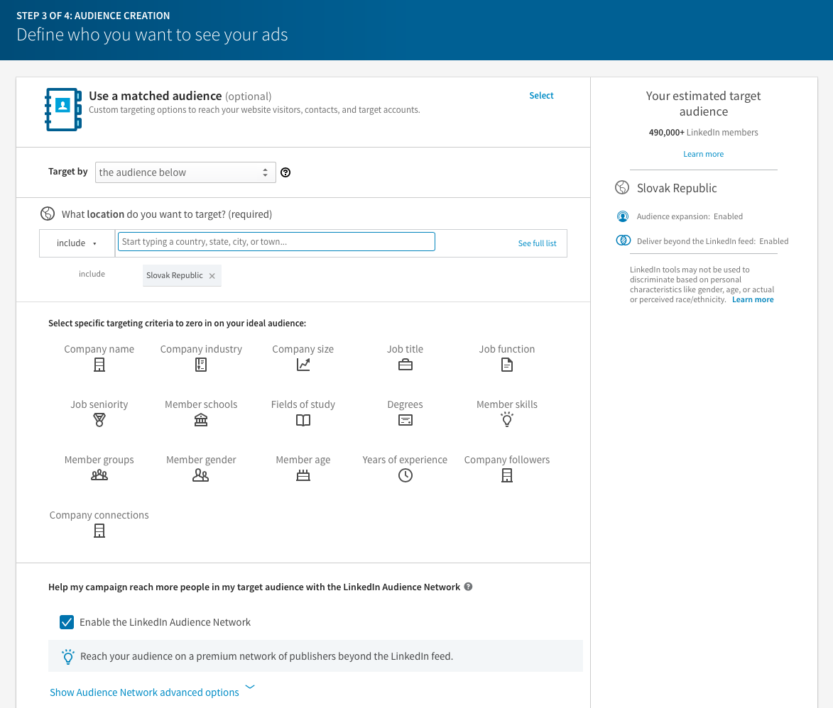 how to create linkedin campaign