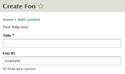 drupal 8 content type default value