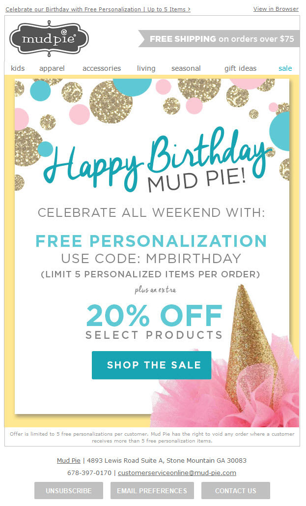 newsletter happy birthday