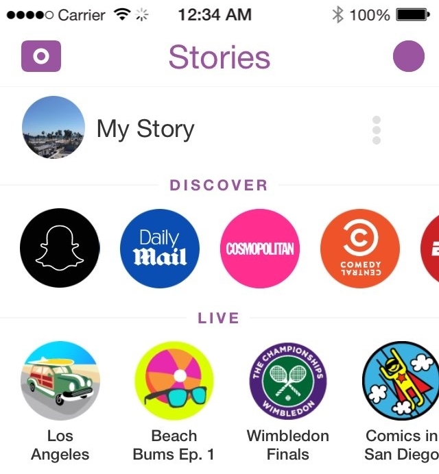 Snapchat Stories