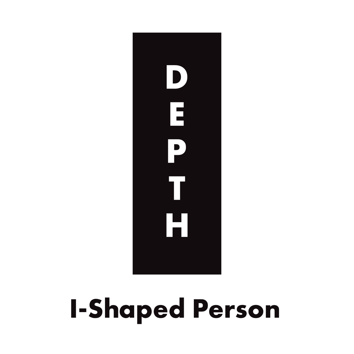 i-shaped person