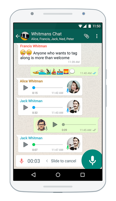 WhatsApp screen mobile