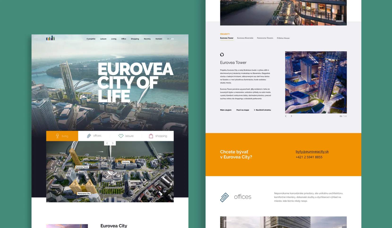 eurovea city website