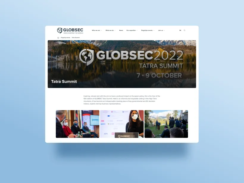 Globsec - Web Portal by Touch4IT